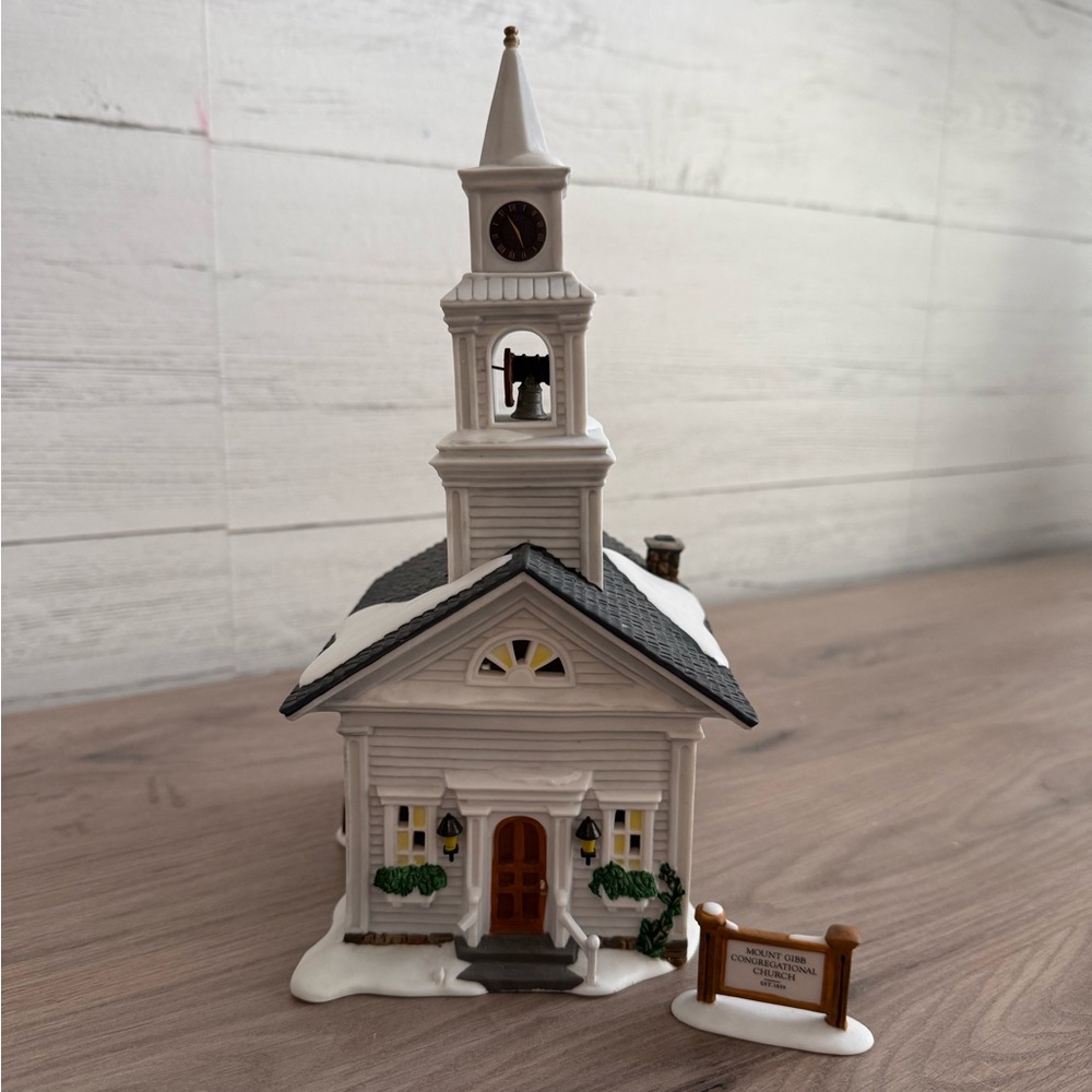 Department 56 New England Village Mt. Gibb Congregational Church
